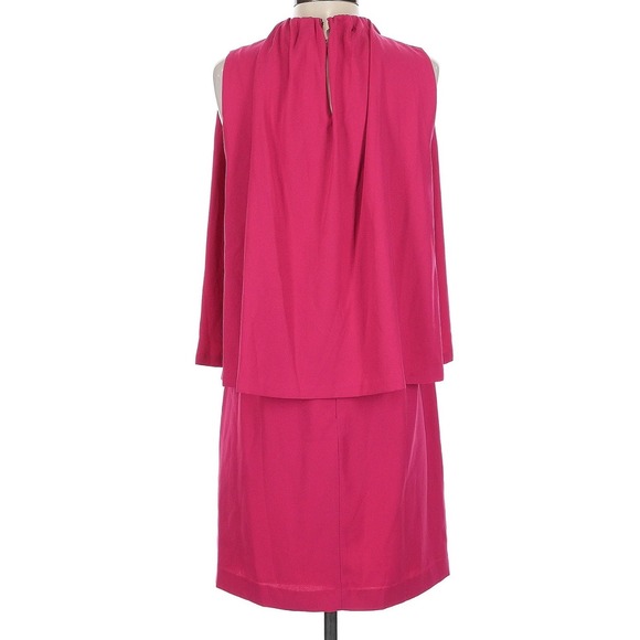 CYNTHIA STEFFE Camilla Sleeveless Crepe Popover DRESS SIZE 4 $228 PINK - Picture 3 of 6